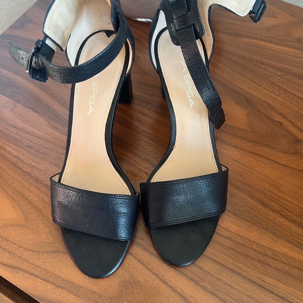 Via Spiga Black Women's Sandals